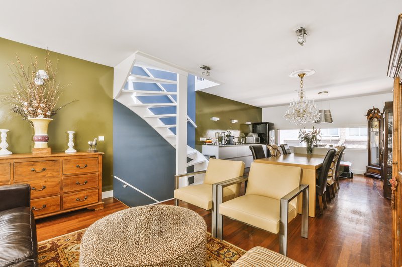 Primer piso en la sala dentro de una casa residencial en Puebla, México